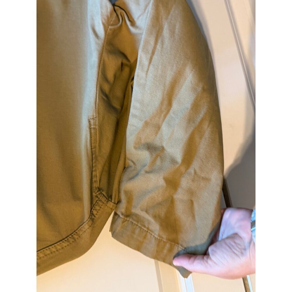 Gap Men's Relaxed Canvas Utility Jacket Brown Corduroy Collar Front Zipper M - Picture 3 of 12